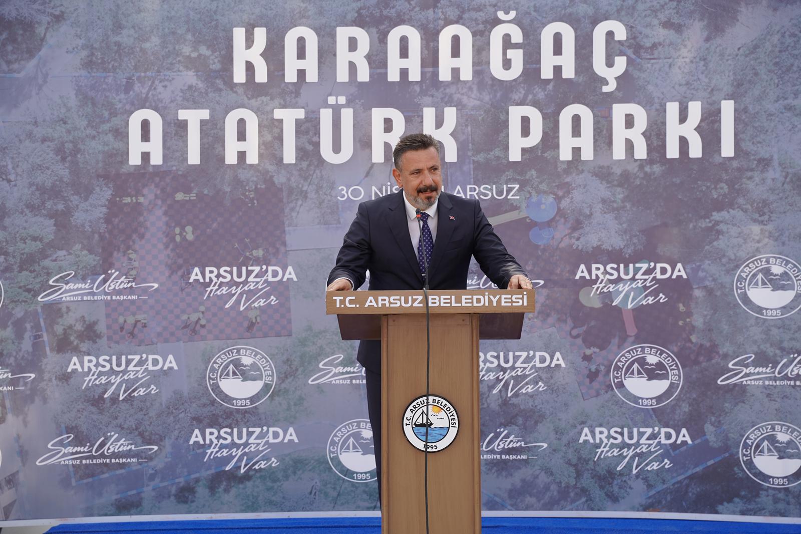 Yenilenen Atatürk Parkı hizmete açıldı