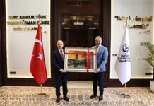 Öntürk Turan’ı Makamında Ağırladı