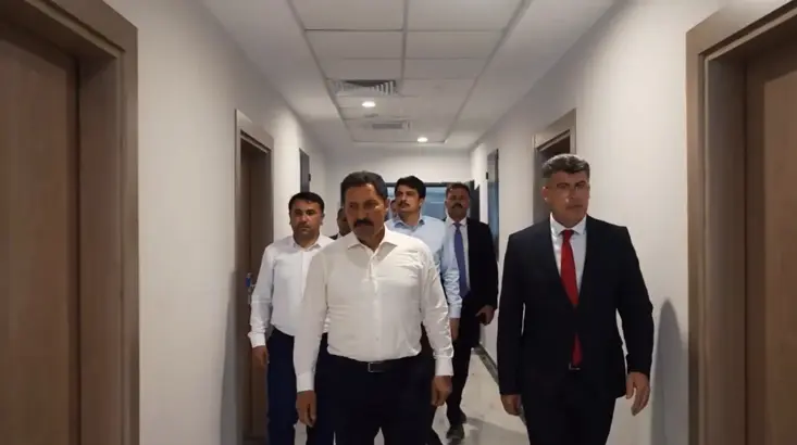 Masatlı  Öğretmenevi inşaatını inceledi