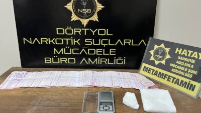 ERZİN’DE 250 GRAM METAMFETAMİN ELE GEÇİRİLDİ