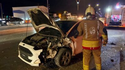 ARSUZ’DA TRAFİK KAZASI: 2 YARALI