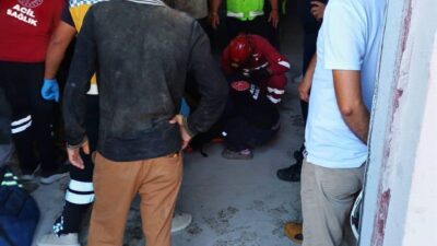 İNŞAAT HALİNDEKİ BİNADA ASANSÖR BOŞLUĞUNA DÜŞEN İŞÇİ YARALANDI