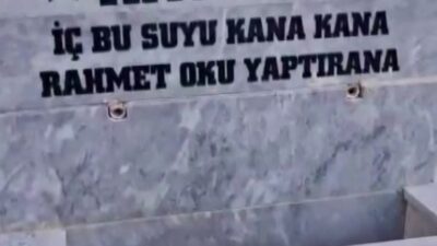 MEZARLIKTAKİ MUSLUKLARI ÇALAN HIRSIZLARA VATANDAŞTAN TEPKİ