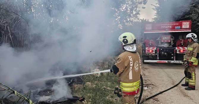 Defne’de Yangın Meydana Geldi