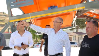 BAŞKAN YAPAR, ASFALT PLENT TESİSİ’NDE İNCELEMELERDE BULUNDU
