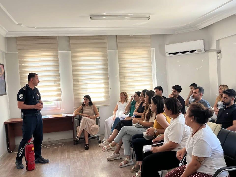  Sağlık Müdürlüğü’nde yangın  eğitimi