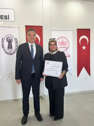 Kadın şoföre ahilik onur ödülü