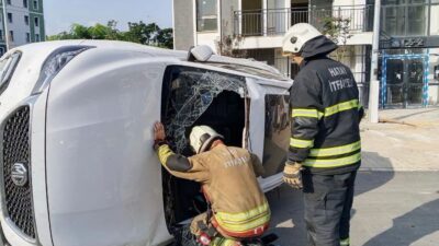 İSKENDERUN’DA TRAFİK KAZASI: 2 YARALI