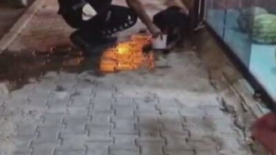 SİLAHLA VURULAN SOKAK KÖPEĞİNE POLİS EKİPLERİ SAHİP ÇIKTI