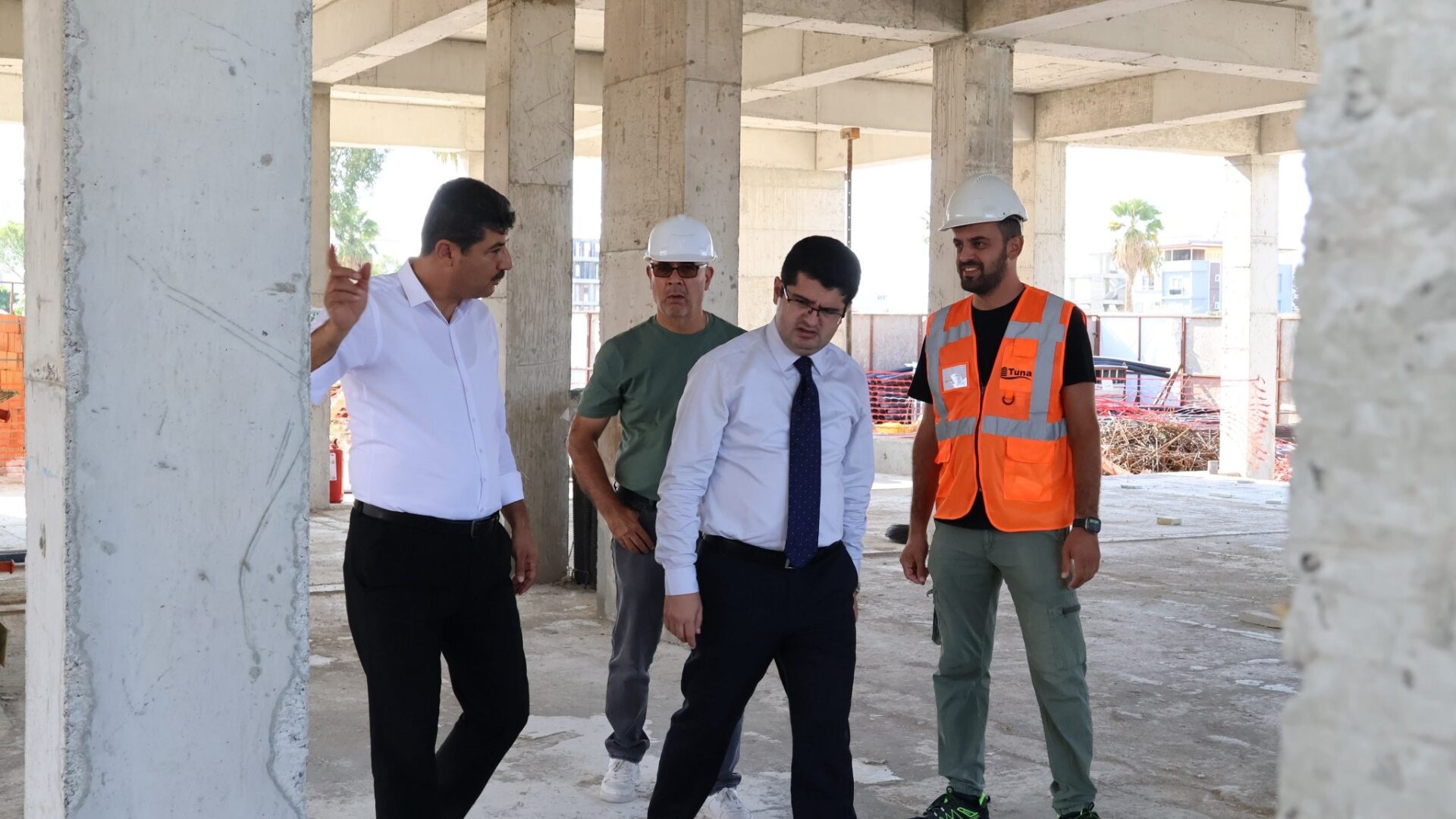 Kaymakam Eroğlu okul inşaatını inceledi