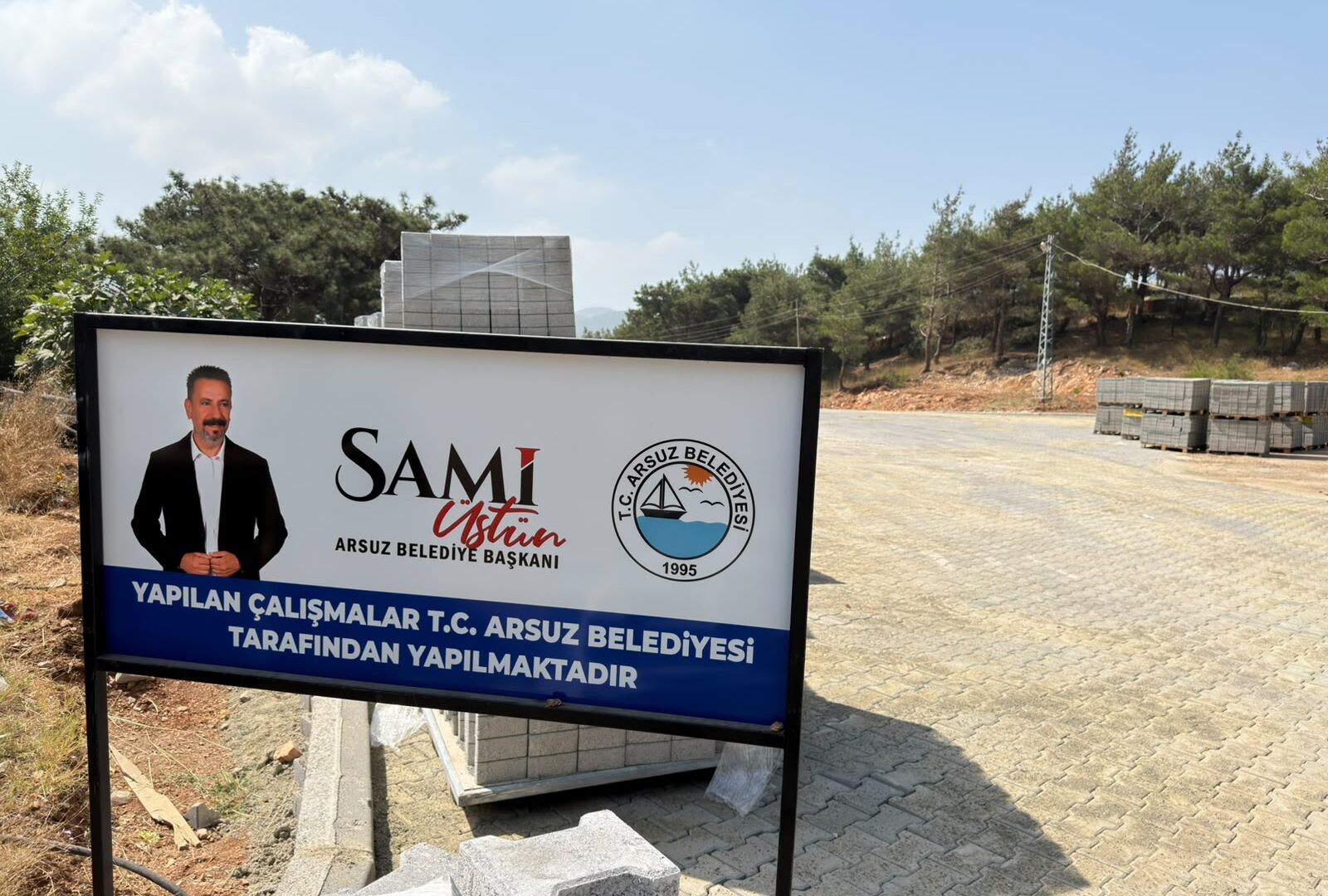 Kozaklı Mahallesine parke taşı  yol