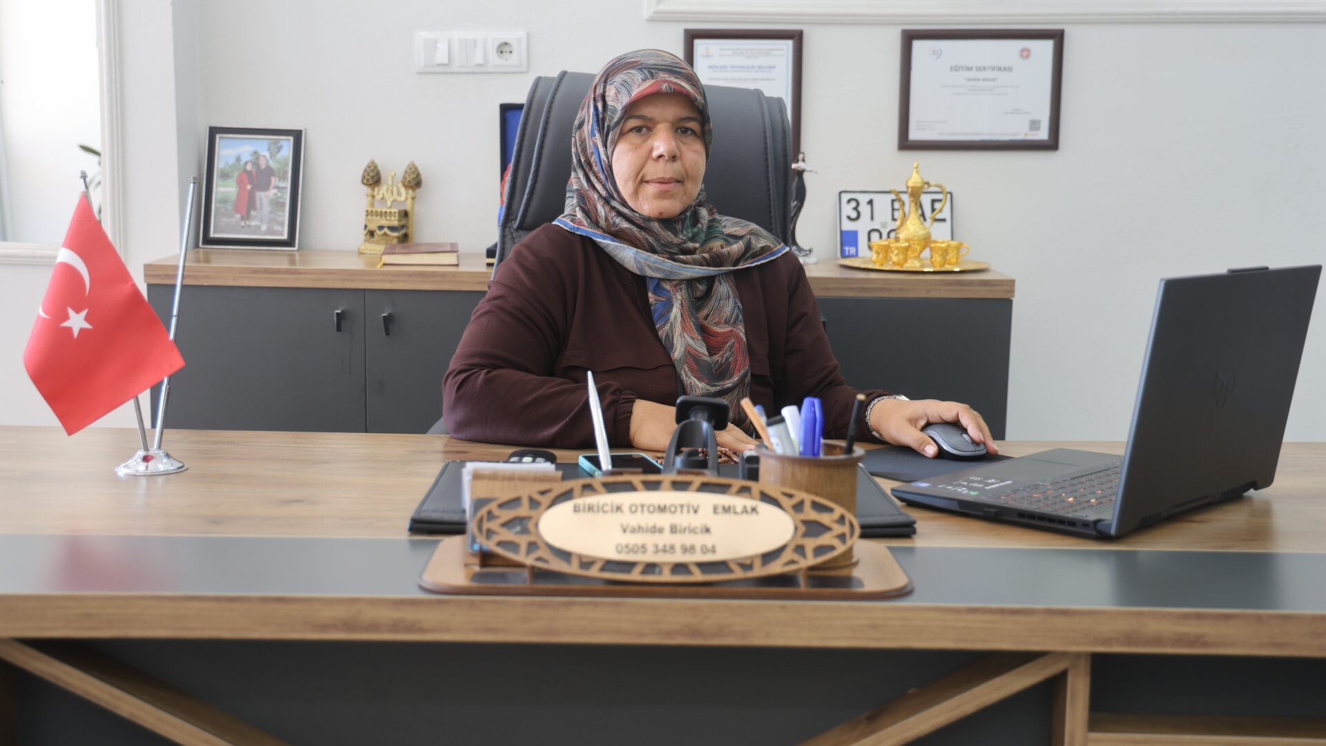 46 yaşında ama 7 yıllık  emlakçı