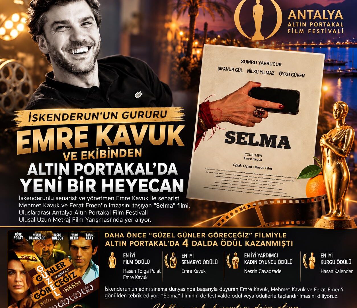 “Selma” Altın Portakal için yarışıyor