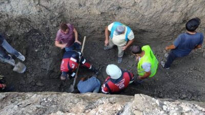 ALTYAPI ÇALIŞMASI SIRASINDA GÖÇÜK YAŞANDI: 1 YARALI