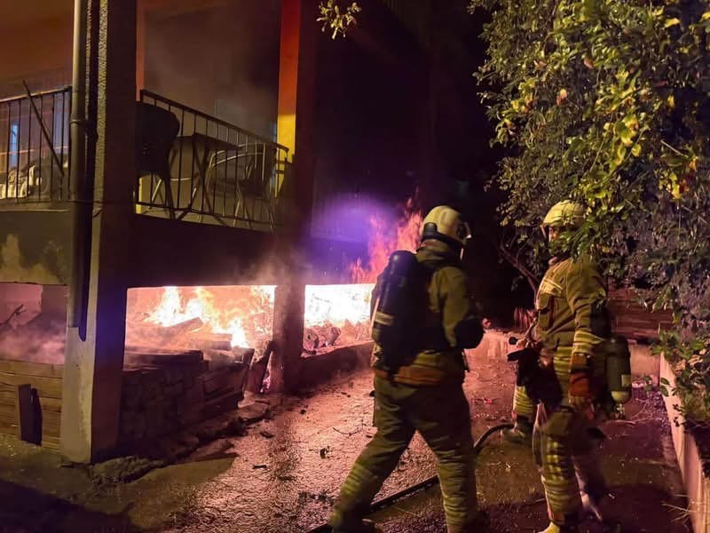 Bodrum katında çıkan yangın söndürüldü