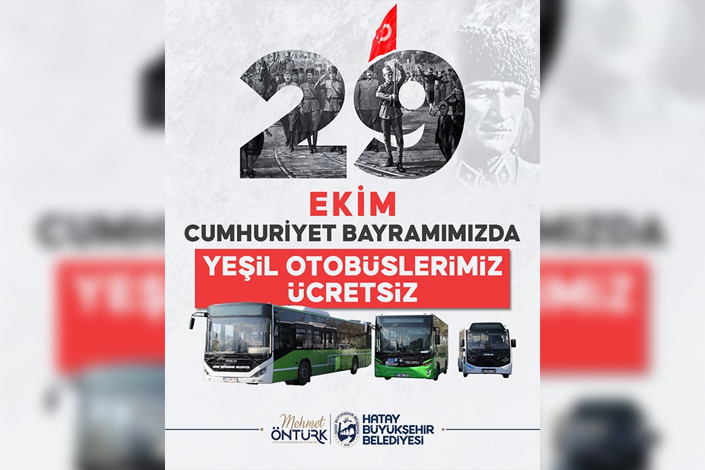 29 Ekimde yeşil otobüsler ücretsiz