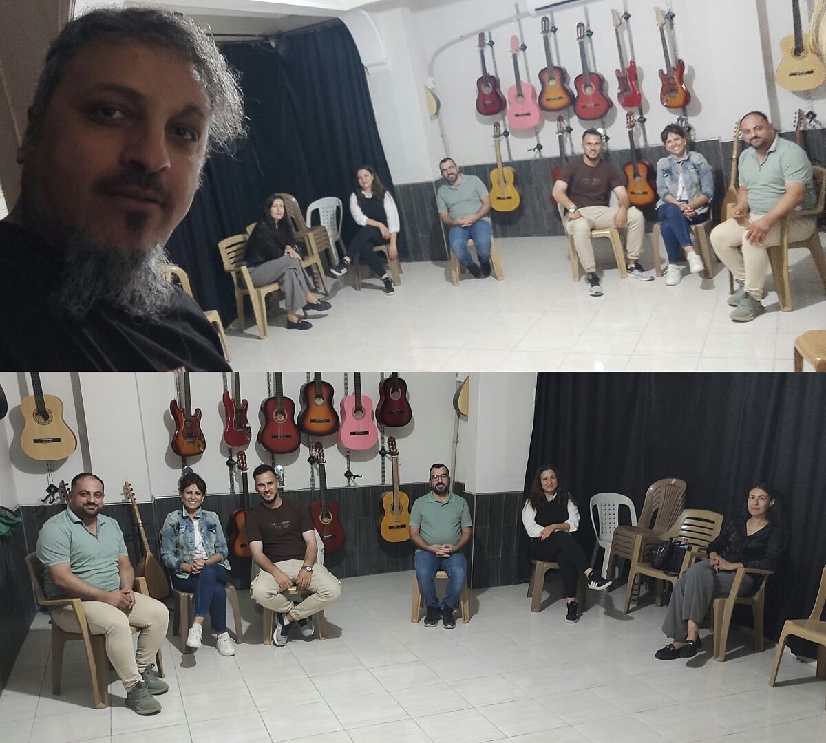 Mesai sonrası bir araya gelerek tiyatro yapıyorlar