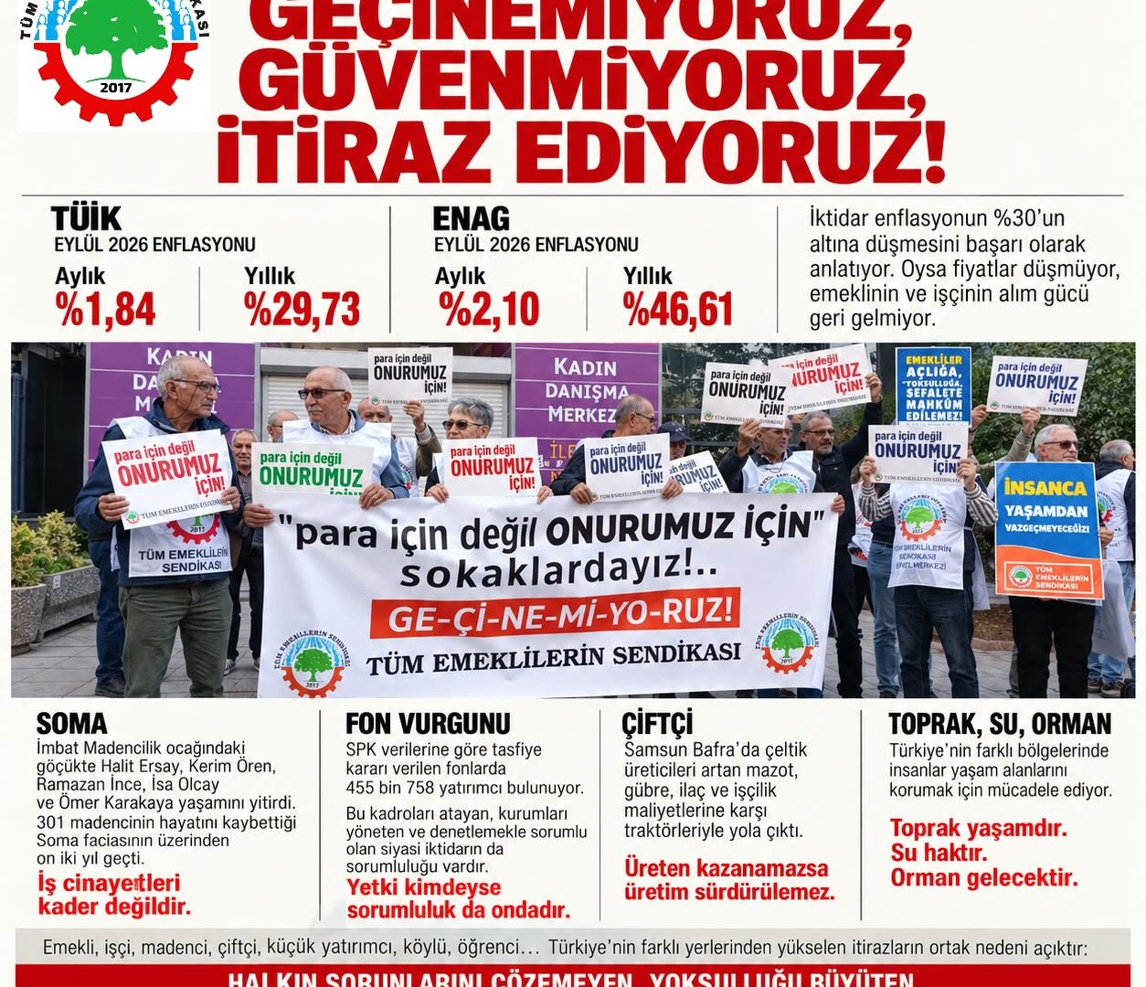 TÜİK Eylül enflasyon rakamı gerçeği yansıtmıyor